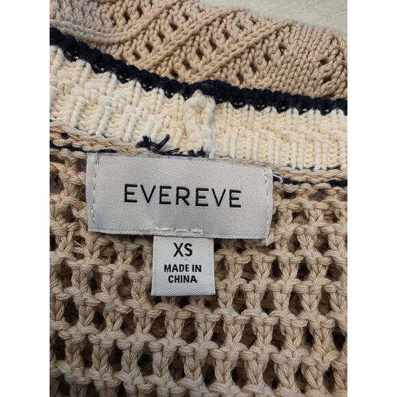 Evereve Brooklyn Tank SZ XS Textured Cotton Knit Top Coastal - Picture 5 of 7